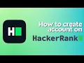 How to create account on HackerRank StudyCodersDiary