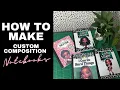 DIY Back to School Notebook Covers How to Use Sticker Paper for Custom Composition Books