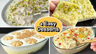 4 Easy Dessert Recipes That any one can make in Minutes 😍