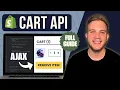 Shopify Cart API Full Guide For Shopify Theme Developers Beginner Friendly Tutorial