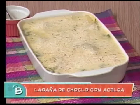 Lasaña de choclo con acelga