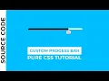 CSS Progress Bar with Percentage Pure CSS Tutorial