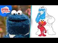 Let s Color with Sesame Street Coloring Compilation for Kids Netflix Playground