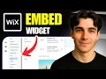 How to Embed a Widget On a Wix Website Tutorial 2026