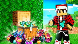 ماين كرافت ولكن الاشجار صناديق !!؟