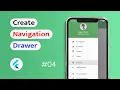 How to create Navigation Drawer in Flutter App Android IOS