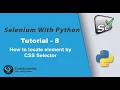 How to locate element by CSS Selector in Selenium Webdriver