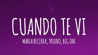 maria becerra trueno big one cuando te vi letra lyrics crossover 5