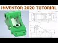Inventor 2020 Tutorial 3D Model Basic Beginers