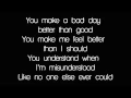 Download Lagu Kris Allen - Better With You (Lyrics)