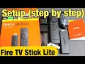 Fire TV Stick Lite How to Setup Step by Step for Beginners