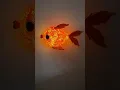 DIY tissue paper fish with light