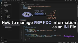 How to manage PHP PDO connection information as an INI file
