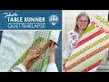 HOW LONG will this Tablerunner take QUILT AS YOU GO Challenge Quilting Timelapse Sew by Number
