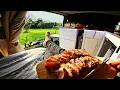 Download Lagu Winter Fishing and Luxury Vanlife | Made Kimchi Ramen and Sashimi Platter