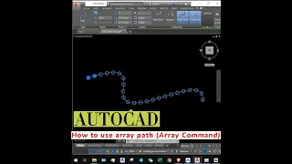 How to use array path ARRAY command in AutoCad
