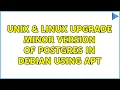 Unix Linux Upgrade Minor Version of Postgres in Debian using apt