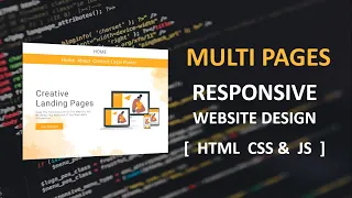 How To Make Complete Responsive Website Design HTML CSS JS Multi Pages Website Tutorial