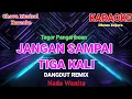 Lagu JANGAN SAMPAI TIGA KALI - Tagor Pangaribuan_ KARAOKE DANGDUT REMIX_ Nada Wanita