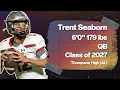 Trent Seaborn QB Thompson High AL Class of 2027