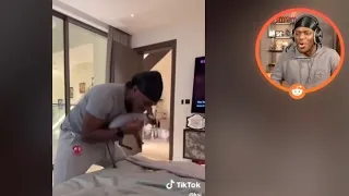 KSI and His Girlfriend Playing With Their Cat