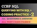 Querying with SQL Coding Practice - 2 SQL NxtWave CCBP 4 0