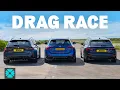 Download Lagu Estate DRAG RACE: AMG C63 v M3 v RS4