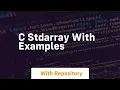 c stdarray with examples