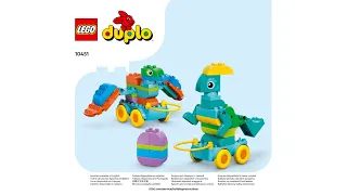 LEGO 10451 Instructions | Duplo | 3in1 Dinosaurs on Wheels | Book 3: Pteranodon and Parasaurolophus