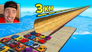 GTA V Online: 3 KM de DISTÂNCIA! VAI E VOLTA com uma RETA IMPOSSÍVEL!
