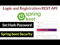 Login and Registration REST API using Spring Boot Mysql