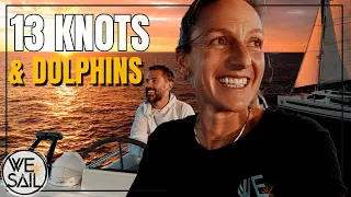 13 Knots, Big Seas & Dolphins at Sunset | Sailing Back to Fiji’s Mainland