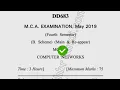 2019 Dcrust MCA 4th Sem Computer Networks Question Paper