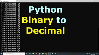 Python How to convert Binary to Decimal