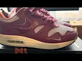 Download Lagu Patta x Nike Air Max 1 Waves ‘rush maroon’