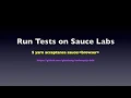 Sauce Labs - Codeceptjs-BDD Scenarios run on Sauce Labs Cloud Platform