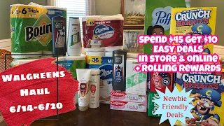 WALGREENS HAUL - EASY DEALS ROLLING REWARDS FOR LOWER OOP EASY PICK UP ORDER