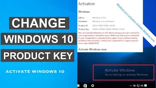 How To Change Windows 10 Product Key Activate Windows 10