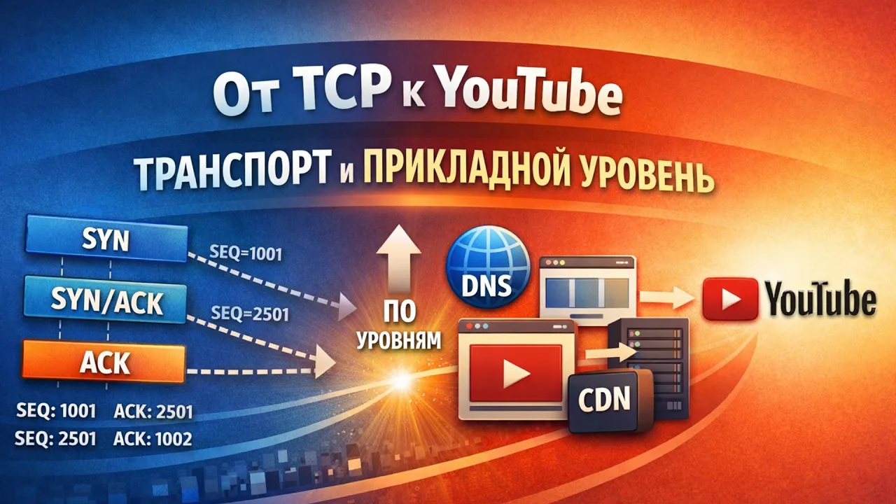 20. Транспортный и прикладной уровни компьютерных сетей | Операционные системы и сети