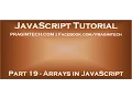 Arrays in javascript