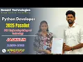 2025 Passout to Python Developer Jackslin Placement Success Besant Velachery