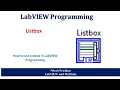 Strong Array to Listbox LabVIEW Programming