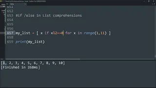 If else in list comprehension