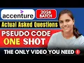 Accenture Technical Assessment Questions Accenture Pseudo Codes Questions 2026 Batch