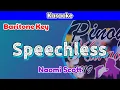 Speechless by Naomi Scott (Karaoke : Baritone Key)