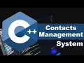 Contacts Management System Program in C