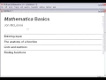 Mathematica Basics