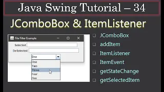 JComboBox and ItemListener Part 3 Eclipse Demo Swing Tutorial
