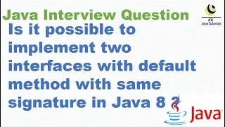 Is it possible to implement two interfaces with default method with same signature in Java 8