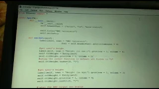 bmi calculator using python language